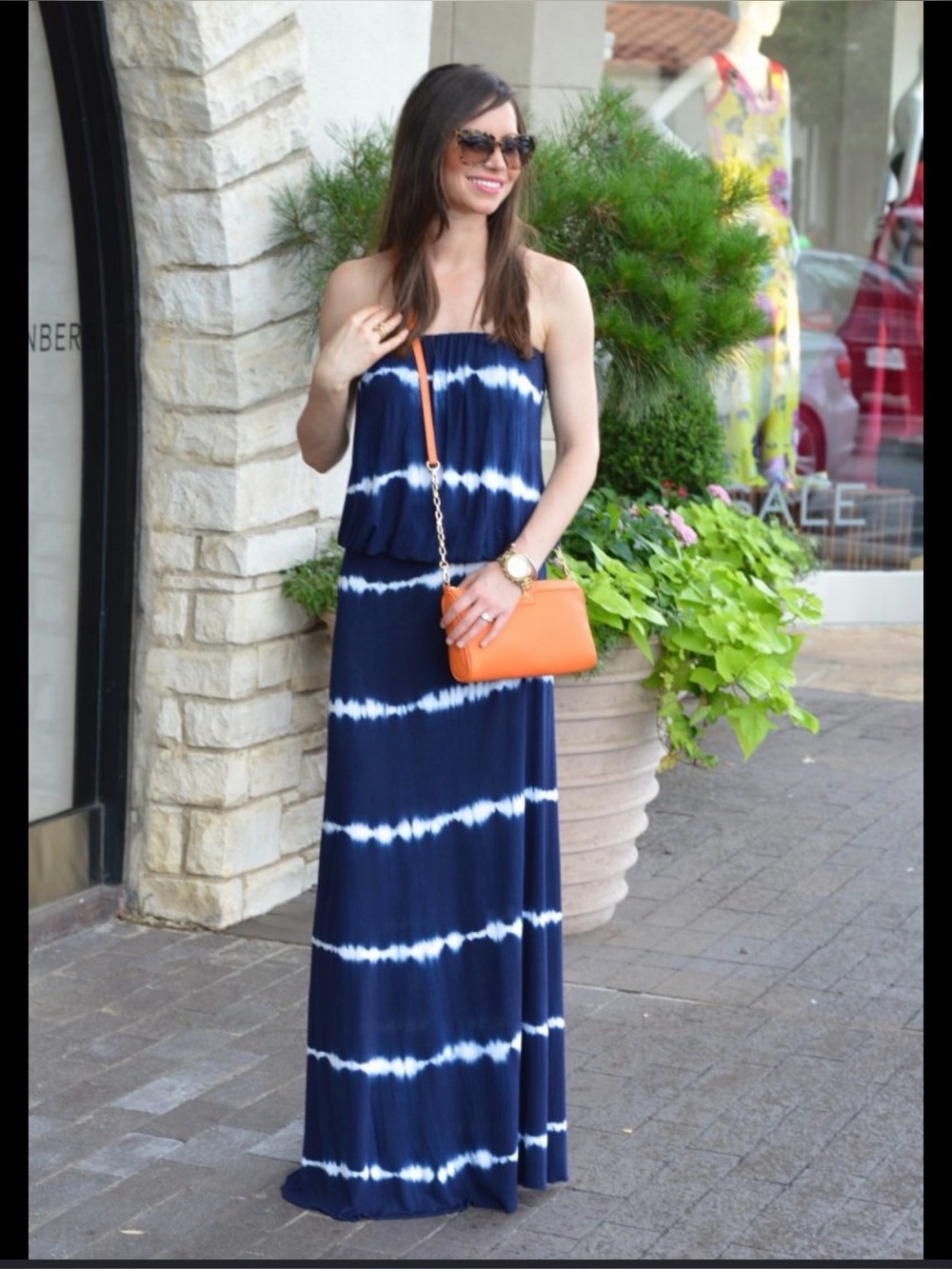 Young Fabulous and Broke Sydney Navy Dress  Strapless long-NWT XS